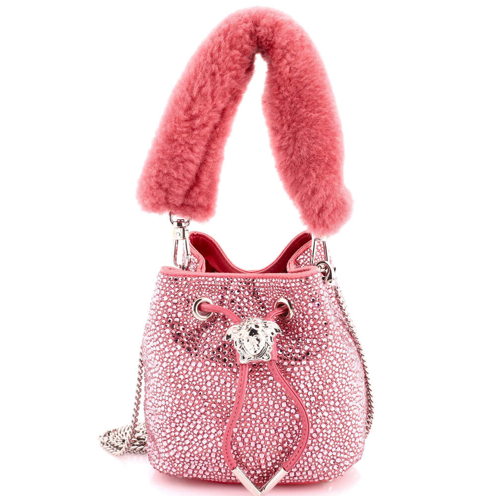 Versace Mini La Medusa Drawstring Bucket Bag